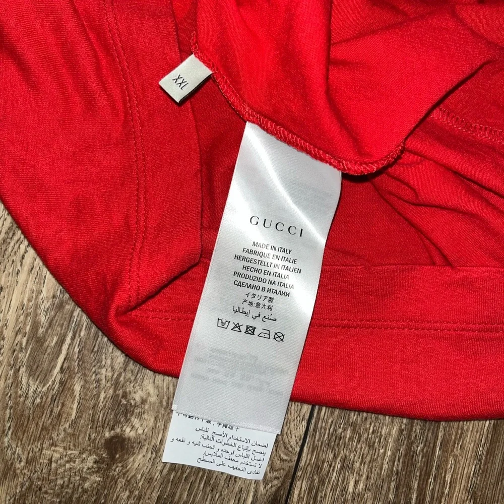 Gucci Interlocking G Web Print Distressed T-Shirt - Picture 5 of 10